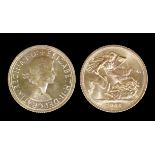 Two Elizabeth II 1966 Sovereigns (EF/Uncirculated - one with small edge knock)