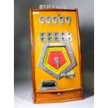 A 1970s Bryan's "Bullions" mahogany finish cased "Coin-in-the-Slot" gaming machine (to take 2p