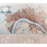 S. Parker (17th/18th Century) - Coloured engraving - "A Plan of the City's of London, Westminster