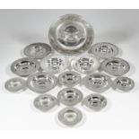 An Elizabeth II silver circular armada dish, 7.75ins diameter, by William Comyns & Sons Ltd,