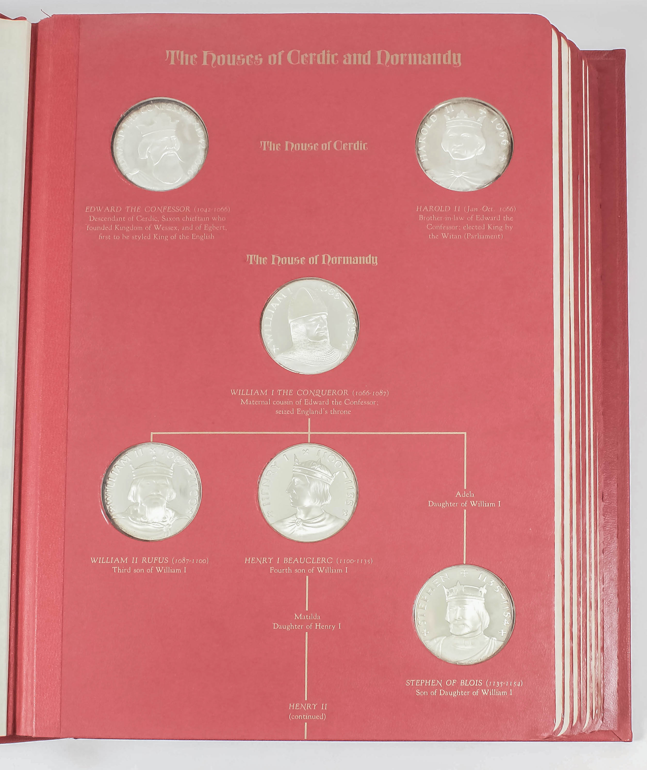 A collection of thirty-one Elizabeth II silver proof crown sized medals - "The Kings and Queens of