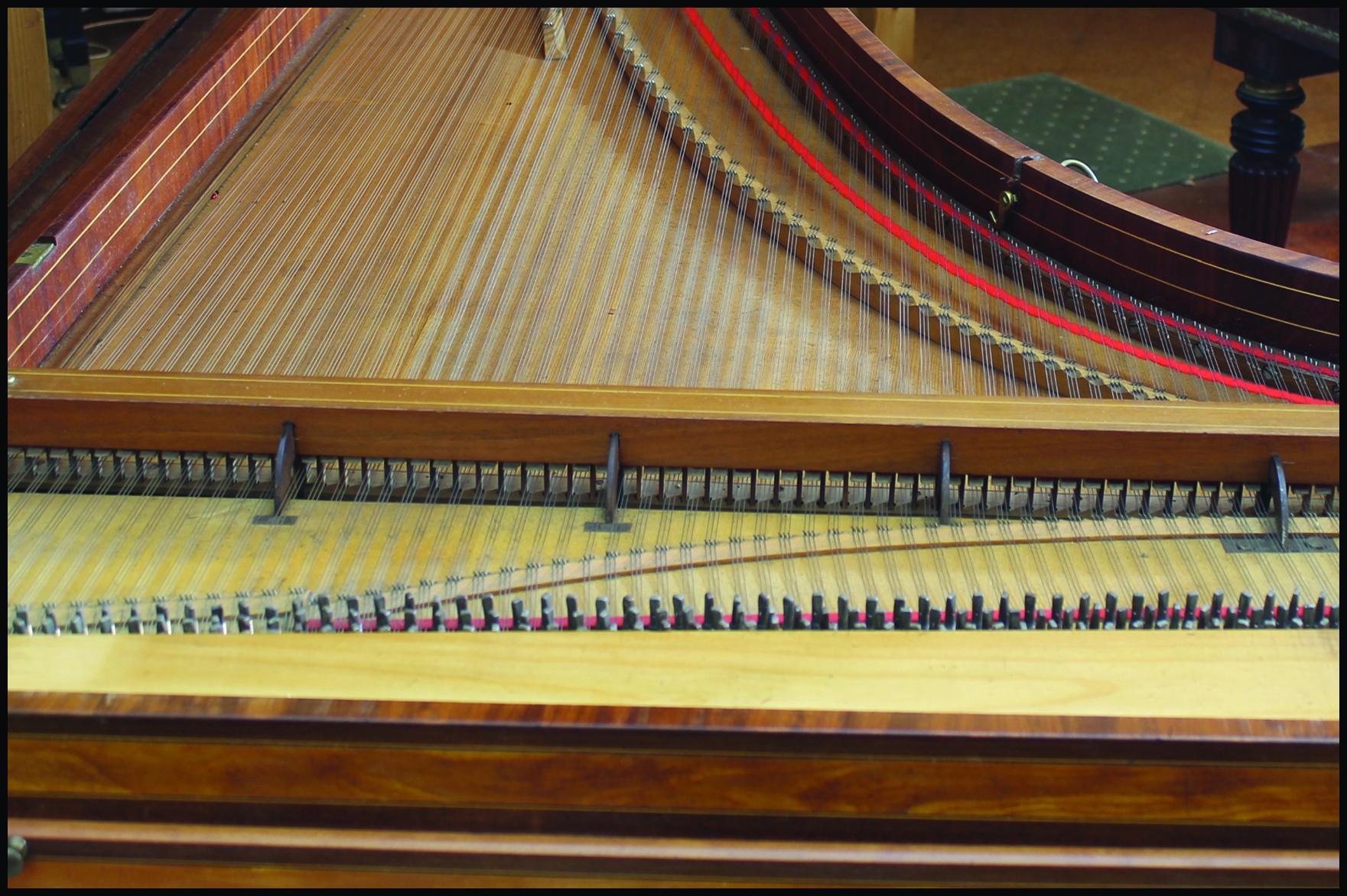 A grand piano by Broadwood, London, 1806 The mahogany cross-banded case inlaid with ebony stringing, - Image 2 of 3