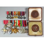 A group of eight George VI Second World War medals to Capt. J.L. Gordon, Royal Army Medical Corps,