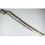 A Victorian Infantry officer's sword, the 29ins bright steel fullered blade marked "94BDN017" to the