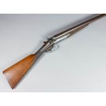 A good 10 bore side by side hammer action shotgun by Holland and Holland, Serial No. 12640, the