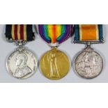 A group of three George V First World War medals to 358148 Sgt. A. H. Wibrew, Kent R.G.A.",