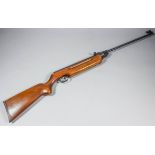 A good .22 calibre (5.5k) air rifle by Weihrauch, the 20ins blued steel break barrel fitted with