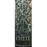 ***Bruce Onobrakpeya (born 1932) - Painted metal relief - "Aro Ezomo Egban", edition 10 of 10, 53.