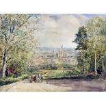 ***S.J. (Toby) Nash (1891-1960) - Three watercolours - "Canterbury Cathedral from the South East",