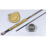 A Hardy "Graphite Deluxe" #8/9 fly fishing rod, 9.5ft (290cm), No. LW35549, together with a Hardy