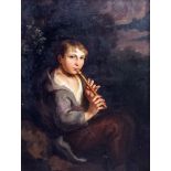 Late 18th Century/early 19th Century British school - Oil painting - Seated portrait of a young