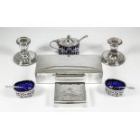 An Edward VII silver rectangular cigarette box, 8ins x 3.75ins x 2.25ins high, by Mappin & Webb,