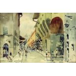 ***G. Falzoni (1900-1978) - Pair of Watercolours - Italian street scenes, 6.25ins x 9.25ins, signed,