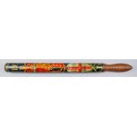 A William IV turned wood long truncheon, painted with "W.IV.R" over crown and royal coat of arms,