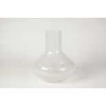 BAROVIER AND TOSO, MURANO WHITE EFESO GLASS VASE, of compressed baluster form with cylindrical neck,