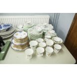 THIRTY NINE PIECE MARIE PATTERN CHINA PART TEA SERVICE, including eleven cups, milk jug, pair of