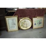 A PAIR OF WILLIAM RUSSELL FLINT PRINTS, 'MADAME DA BARRY AS A BACCHANTE' AND 'MADAME DU BARRY THE