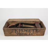 KISMET POPULAR FOOT PUMP, in original wood box