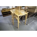A MODERN ENGLISH SYCAMORE DESK AND CHAIR DESIGNED BY NEIL CLARKE (2)