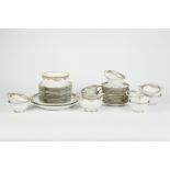 FORTY PIECE MODERN NORITAKE PORCELAIN TEA SERVICE FOR TWELVE PERSONS, with floral borders, no
