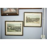 TWO REPLICA PRINTS 'ASCOT HEATH RACES' AND 'EPSOM' AFTER ORIGINALS BY R.G. REEVE AFTER F.C.