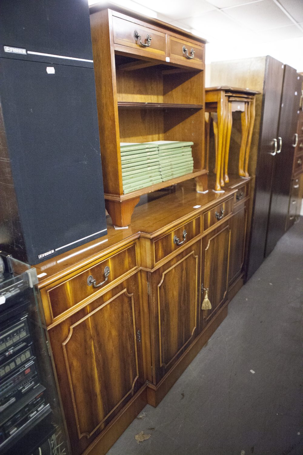 A LEXINGTON MODERN QUALITY FURNITURE SUITE COMPRISING; A FOUR CUPBOARD SIDEBOARD, ANOTHER - Image 2 of 2