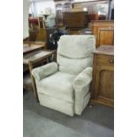 MODERN RELAX AND RECLINE EASY ARMCHAIR WITH MOTORISED ACTION