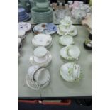 NEW CHELSEA FLORAL PATTERN TEA SET FOR 6 PERSONS, 21 IECES, COMPLETE, OTHER TEA WARES VARIOUS, ROYAL