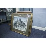 AN ARTHUR DELANEY SIGNED COLOUR PRINT 'ARDWICK EMPIRE' A BEARVOYANT PRINT 'THE OTTER' SIGNED J.S.