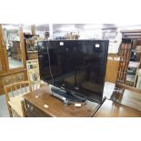 SAMSUNG 32" FLAT SCREEN TELEVISION TOGETHER WITH REMOTE CONTROL