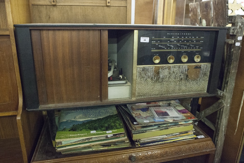 LP GRAMOPHONE RECORDS AND A RADIOGRAM