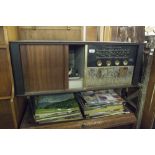 LP GRAMOPHONE RECORDS AND A RADIOGRAM