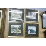 FOUR ARTIST SIGNED COLOUR PRINTS COMPRISING; DONALD DAKEYNE LIMITED EDITION 'ELTERWATER' (352/850)