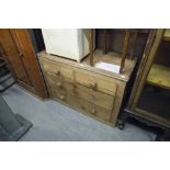 A PINE CHEST OF TWO SHORT AND TWO LONG DRAWERS (A.F.)