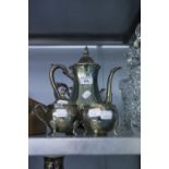 ELECTROPLATE TEA AND COFFEE SERVICE OF FOUR PIECES