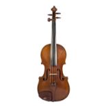 AIRETON, LATE EIGHTEENTH/EARLY NINETEENTH CENTURY VIOLIN, with 14" one piece black, branded