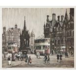 ARTHUR DELANEY ARTIST SIGNED LIMITED EDITION COLOUR PRINT Albert Square, Manchester, (249/400) 14" x