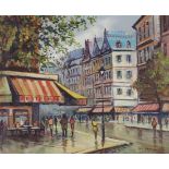 D.C. FRANCOIS (circa 1960's) OIL PAINTING ON CANVAS 'Paris, Notre Dame' signed and titled verso