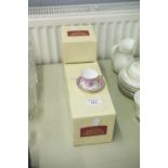 SIX BOXED 'PAST TIMES' MINIATURE LIMOGES STYLE CUPS AND SAUCERS