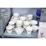 PARAGON 'COUNTRY LANE' PART TEA SERVICE OF 18 PIECES AND TWO ROYAL ALBERT 'AUTUMN ROSES'