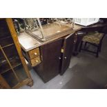 JONES ELECTRIC SEWING MACHINE IN OAK DROP HEAD CABINET