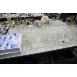 QUANTITY OF GLASS TO INCLUDE; WINES, CHAMPAGNES ETC,.....