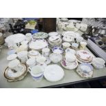 QUANTITY OF TEA AND DINNER WARES, TO INCLUDE; PARAGON, ROYAL ALBERT AND ROYAL DOULTON ETC...