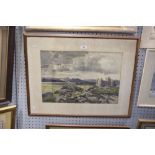 ARTHUR SHERWOOD EDWARDS (1887 -?) WATERCOLOUR DRAWING 'Harlech Castle' Signed, titled verso 14 1/