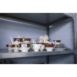 ROYAL GRAFTON; TWO TEA CUPS AND SAUCERS, SUNDRY CHINA TEA SERVICE FOR 6 PERSONS, PLASTER CHILD