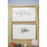William Geldart PAIR OF ARTIST SIGNED LIMITED EDITION PRINTS OF PENCIL DRAWINGS 'Lymm Cross' (133/