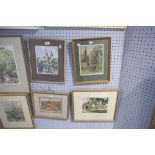 MARJORIE JAQUES FOUR WATERCOLOUR DRAWINGS 'Delft' Signed and dated 1951 9" x 7" (22.8 x 17.7cm) '