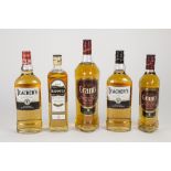 TWO 70cl BOTTLES OF TEACHERS HIGHLAND CREAM BLENDED SCOTCH WHISKY 40% vol, a 70cl BOTTLE BUSHMILLS