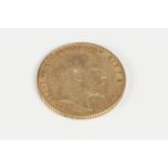 EDWARD VII GOLD SOVEREIGN 1909 (VF)