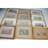 COLLECTION OF NINETEEN BROCKLEHURST-WHISTON, MACCLESFIELD SILK PICTURES comprising 'Sailing of the